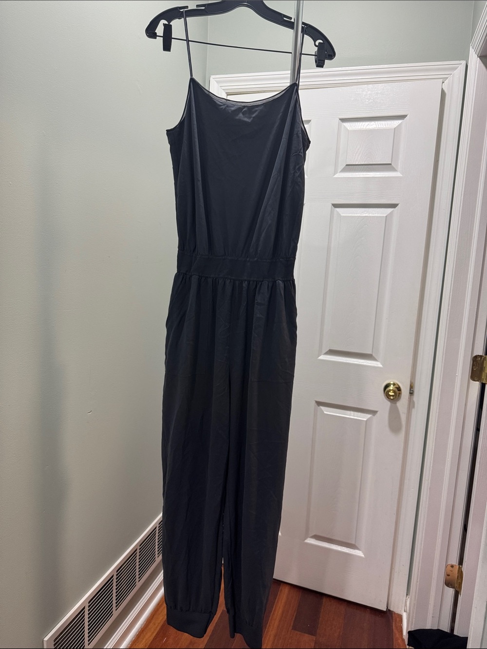 Theory Black Sleeveless Jumpsuit with Cinched Waist